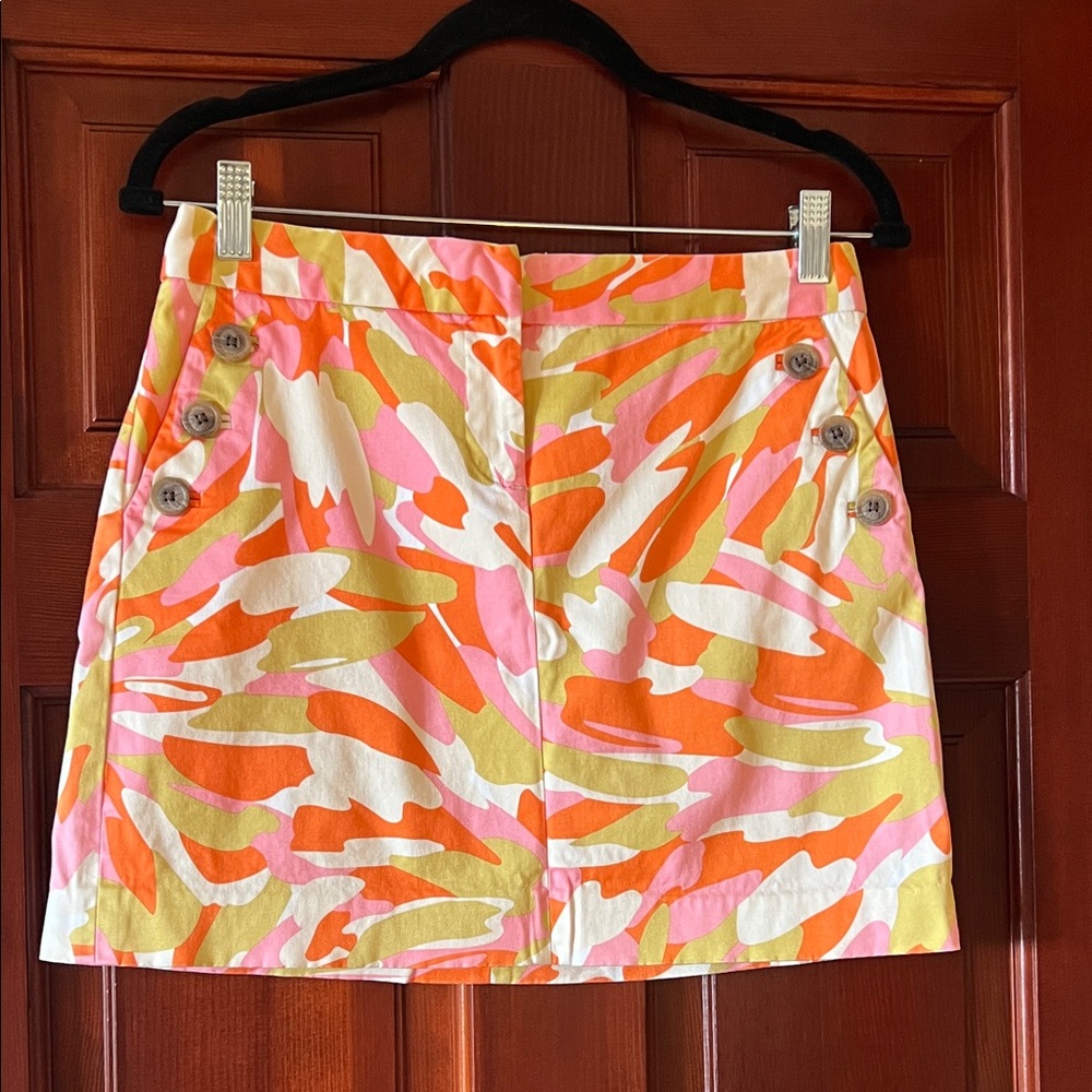 J. Crew White and Orange Garment